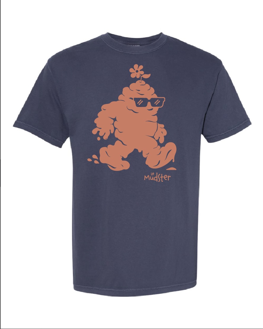 Le Mudster Tee — Navy / Terra Cotta